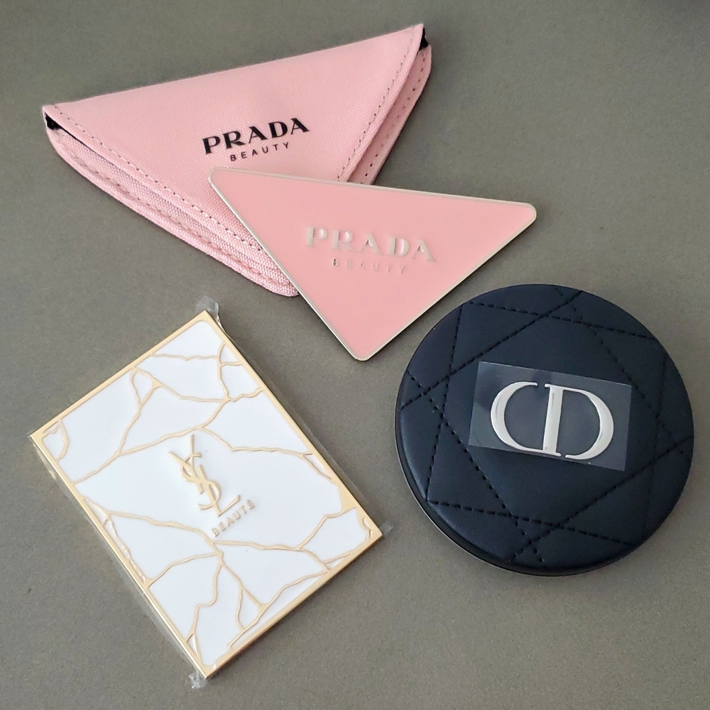 New never used Designer mirror DIOR YSL PRADA..compact purchase individually